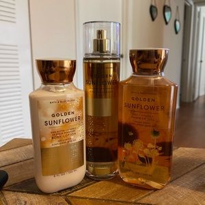 Bath & body works set - golden sunflower